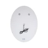 Дзеркало Qtap Mideya (DC-F801) 600х800 з LED-підсвічуванням Touch, з антизапотіванням, з годинником, димером, рег. яскравості QT2078F801W