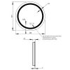 Дзеркало Qtap Mideya (DC-F803) R600 з LED-підсвічуванням Touch, з антизапотіванням, з годинником, димером, рег. яскравості QT2078F803W
