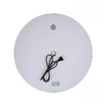 Зеркало Qtap Mideya (DC-F803) R600 с LED-подсветкой Touch, с антизапотеванием, с часами, диммером, рег. яркости QT2078F803W