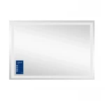 Зеркало Qtap Mideya (DC-F613) 1200х800 с LED-подсветкой Touch, с антизапотеванием, с часами, диммером, рег. яркости QT2078F613W