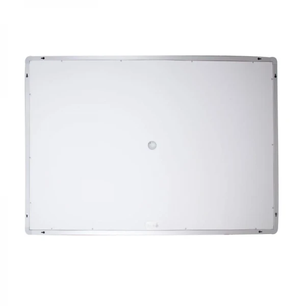 Зеркало Qtap Mideya (DC-F613) 1200х800 с LED-подсветкой Touch, с антизапотеванием, с часами, диммером, рег. яркости QT2078F613W