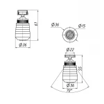Аэратор для смесителя Lidz Repair 02410 наружный LDREP02410CRM29123 Chrome