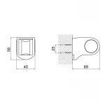 Держатель для лейки Lidz Niagara 110 LDNIA110CRM29124 Chrome