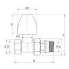 Кран радиаторный SD Plus 1/2