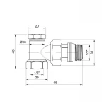 Кран радиаторный SD Plus 1/2