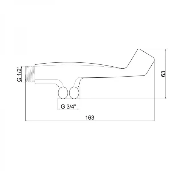 Держатель для лейки Lidz Niagara 109 LDNIA109CRM29475 Chrome
