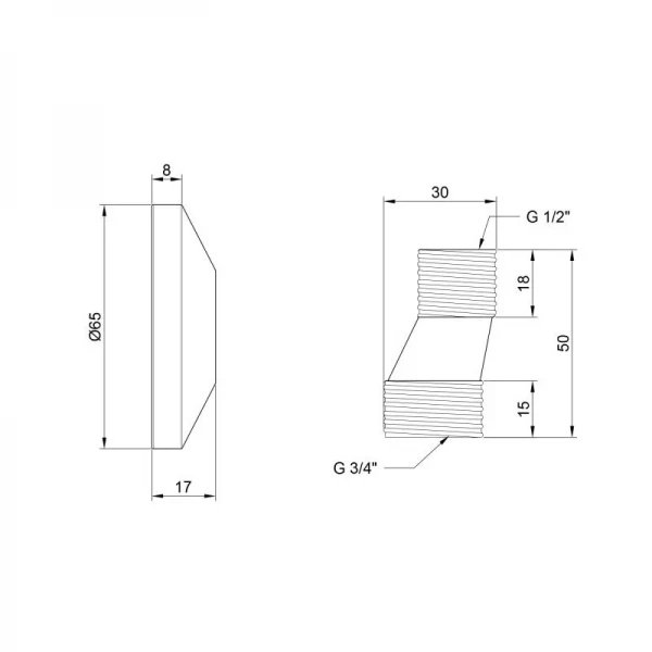 Эксцентрик для смесителя Lidz Repair 013 LDREP01329477