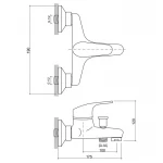 Смеситель для ванны Brinex 36W 006