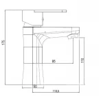 Смеситель для раковины Brinex 37W 001