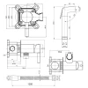 Набор для гигиенического душа Qtap Inspai-Varius округлый QTINSVARCRMV00440001 Chrome