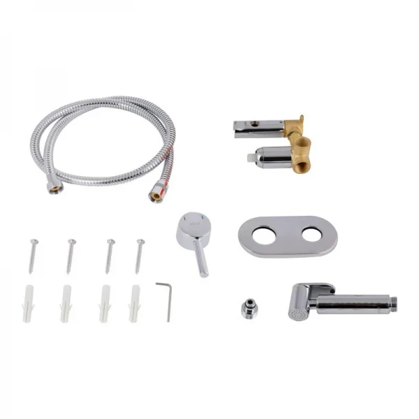 Набор для гигиенического душа Qtap Inspai-Varius округлый QTINSVARCRMV00440501 Chrome