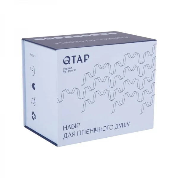 Набор для гигиенического душа Qtap Inspai-Varius округлый QTINSVARCRMV00440501 Chrome