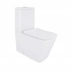 Унитаз-компакт Qtap Crow безободковый с сиденьем Soft-close QT05222170W