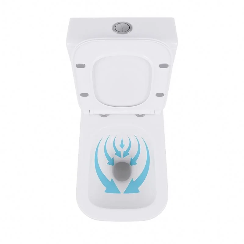 Унитаз-компакт Qtap Crow безободковый с сиденьем Soft-close QT05222170W