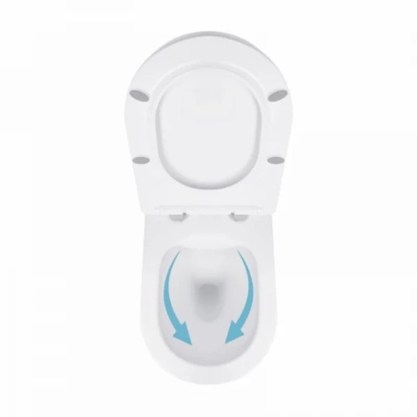 Унитаз подвесной Qtap Jay безободковый с сиденьем Soft-close QT07335176W