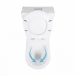 Унитаз-компакт Qtap Stork/Swan безободковый с сиденьем Soft-close QT15222178W