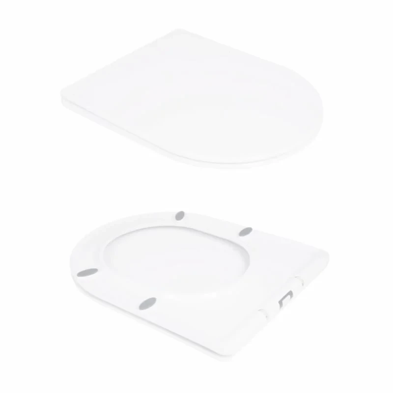 Унітаз-компакт Qtap Stork/Swan безобідковий з сідінням Soft-close QT15222178W