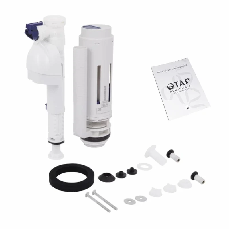 Унітаз-компакт Qtap Stork/Swan безобідковий з сідінням Soft-close QT15222178W