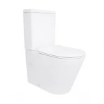 Унітаз-компакт Qtap Stork/Swan безобідковий з сідінням Soft-close QT15222179W