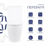 Унітаз-компакт Qtap Stork/Swan безобідковий з сідінням Soft-close QT15222179W