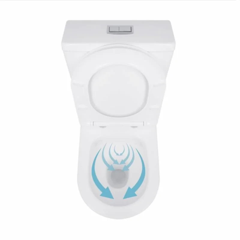 Унітаз-компакт Qtap Stork/Swan безобідковий з сідінням Soft-close QT15222179W