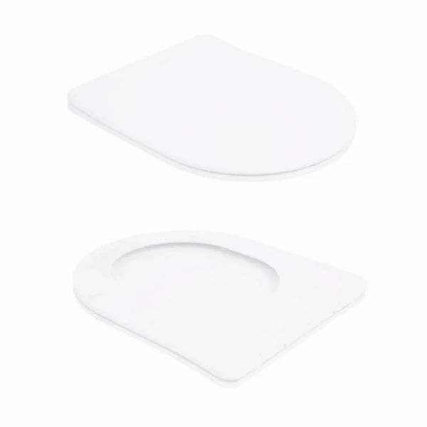 Унітаз-компакт Qtap Stork/Swan безобідковий з сідінням Soft-close QT15222179W