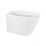Унитаз подвесной Qtap Swan безободковый с сиденьем Soft-close QT16335178W