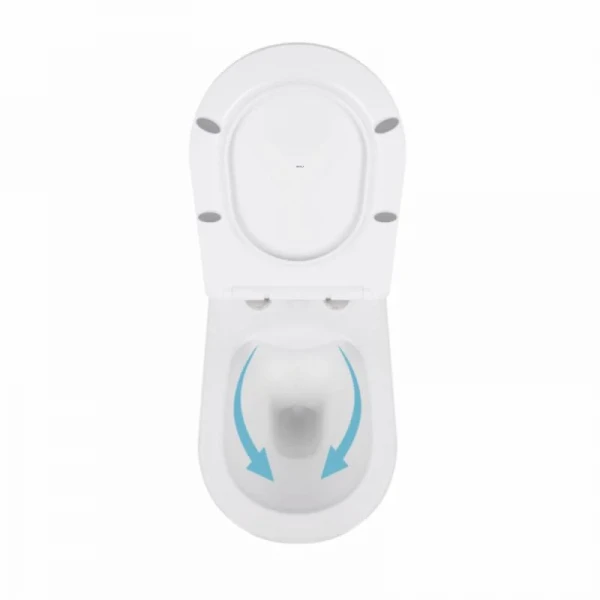 Унитаз подвесной Qtap Swan безободковый с сиденьем Soft-close QT16335178W