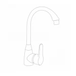 Смеситель для кухни Brinex 35B 007