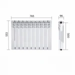 Радиатор биметаллический Thermo Alliance Bi-Ferrum 500/96