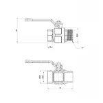 Кран шаровой Icma 1
