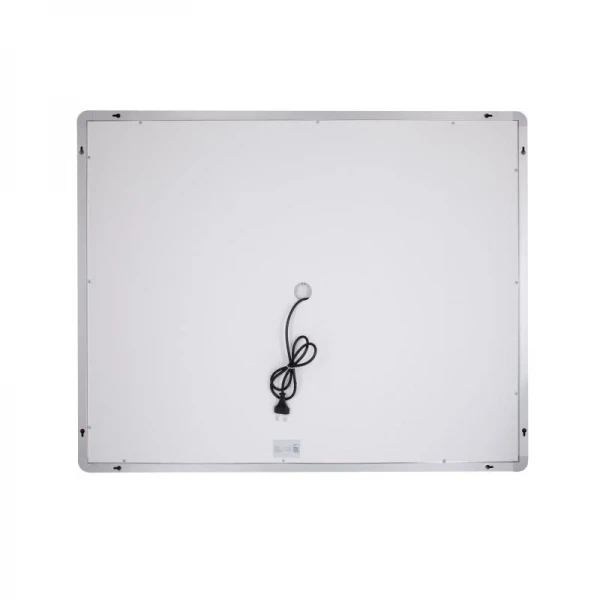 Зеркало Qtap Mideya (DC-F910) 1000х800 с LED-подсветкой Touch, с антизапотеванием, с часами, диммером, рег. яркости QT2078F910W