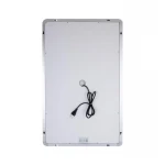 Зеркало Qtap Mideya (DC-F911) 500х800 с LED-подсветкой Touch, с антизапотеванием, с часами, диммером, рег. яркости QT2078F911W