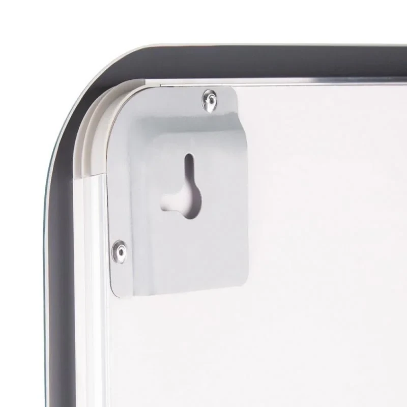 Дзеркало Qtap Mideya (DC-F911) 500х800 з LED-підсвічуванням Touch, з антизапотіванням, з годинником, димером, рег. яскравості QT2078F911W