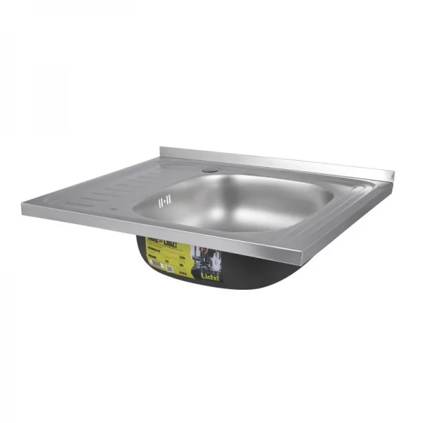 Кухонна мийка Lidz 6050-R 0,6 мм Satin (LIDZ6050R06SAT)
