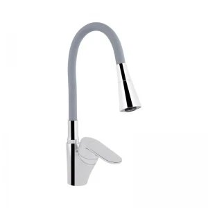 Змішувач для кухні Lidz Tani 007F3 з гнучким виливом (k40) LDTAN007F3GCR31869 Grey / Chrome