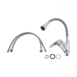 Змішувач для кухні Lidz Tani 007F3 з гнучким виливом (k40) LDTAN007F3GCR31869 Grey / Chrome