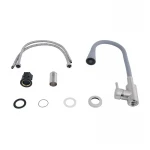 Смеситель для кухни Lidz Aria 015F31 с серым гибким изливом (k35) LDARI015F31GNK31871 GNK