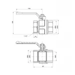Кран шаровой Icma 1