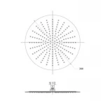 Лейка для верхнего душа Lidz Niagara 130 300 мм округлая LDNIA130NKS32451 Chrome