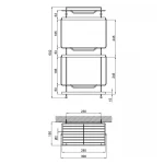 Полка універсальна Lidz Radom 0608 3 ярусна LDRAD0608CRM32486 Chrome