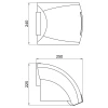 Сушилка для рук Lidz Tarnow 0192 настенная 1800 Вт LDTAR0192WHI32511 White