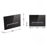 Панель смыва для унитаза Qtap Nest QT0111V1107GB