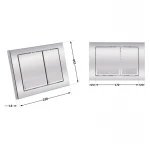 Панель смыва для унитаза Qtap Nest QT0111M06028CRM