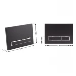 Панель смыва для унитаза Qtap Nest QT0111M08V1091MB