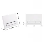 Панель смыва для унитаза Qtap Nest QT0111M08V1384W