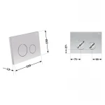 Панель смыва для унитаза Qtap Nest QT0111M11111SAT