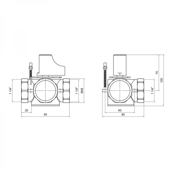 Клапан трехходовой SD Forte 1