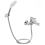 Смеситель для ванны Qtap Grand (c душевым гарнитуром) QTGRACRM006 Chrome