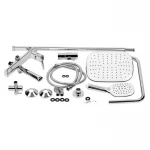 Душевая система универсальная Qtap Grand на три потребителя (с изливом) QTGRACRM1004 Chrome